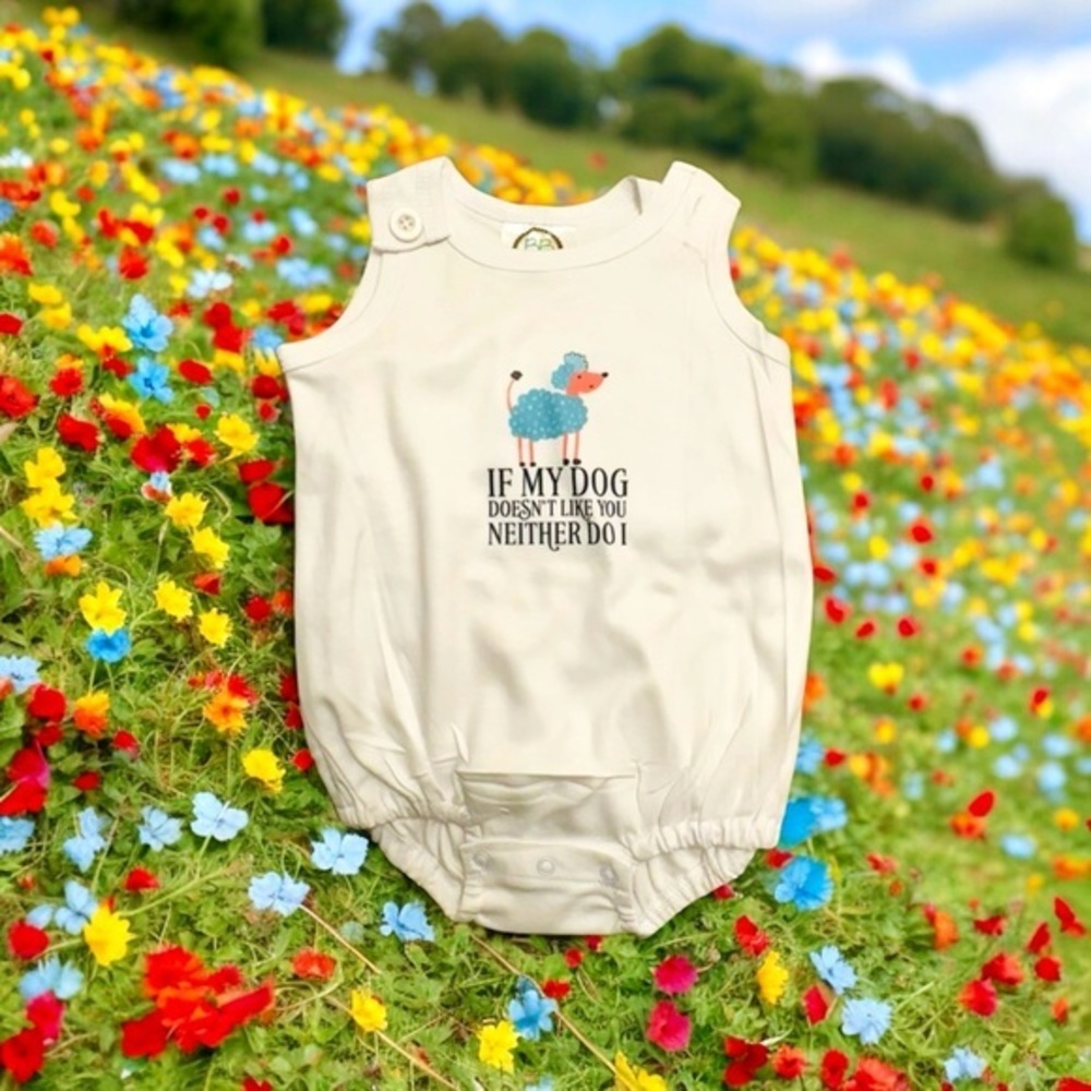 Chickadee Sleeveless Romper 12 mos